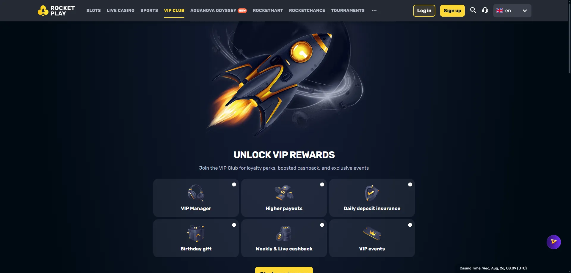 Rocketplay Casino sportsbook betting on football cricket AFL Australia