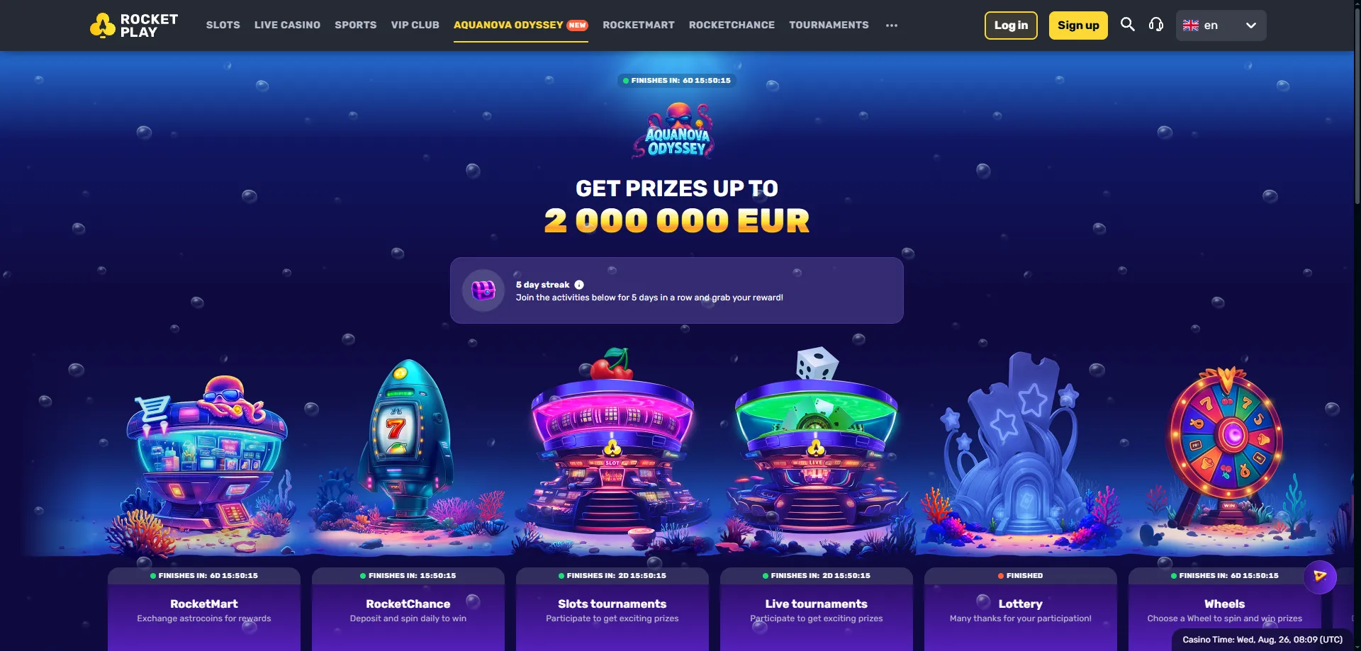 Rocketplay Casino mobile welcome bonus up to $1000 plus free spins